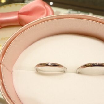 大阪府貝塚市 低価格なのに上品質！鍛造製法のインセンブレの結婚指輪をご成約いただきました