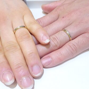大阪府泉佐野市 プラチナとゴールドのコンビ色がお洒落！セリューの結婚指輪をご成約いただきました
