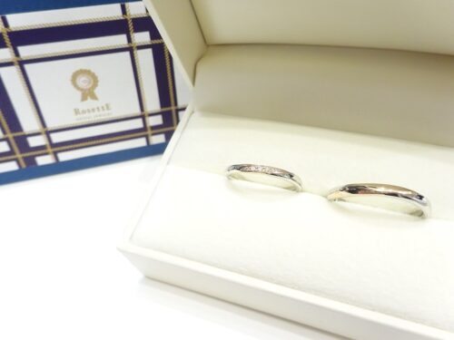 奈良県奈良市 お洒落なデザインが揃うブランド『ロゼット』の結婚指輪をご成約して頂きました