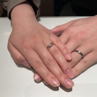 南大阪堺市中区Lapageの婚約指輪とFISCHERの結婚指輪