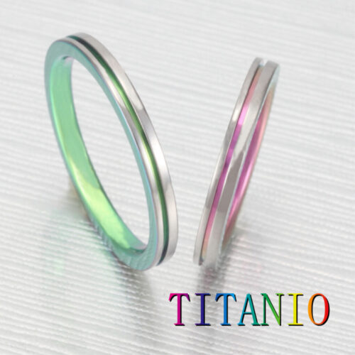金属アレルギー結婚指輪TITANIO