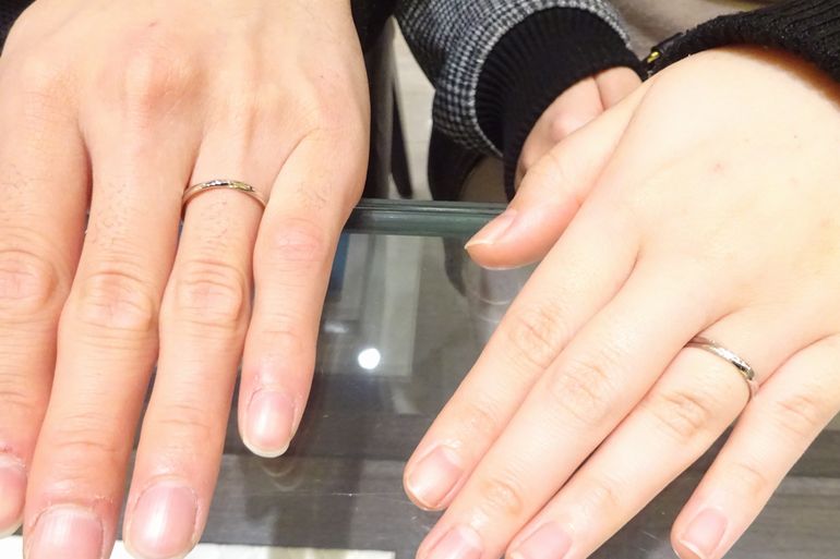 和歌山県和歌山市 シンプル×鍛造製法×日本製で大人気のブランド【インセンブレ】の結婚指輪をご成約いただきました