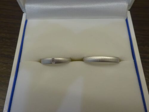 大阪府岸和田市 ドイツ製鍛造ブランドで有名なフィッシャーの結婚指輪をご成約いただきました