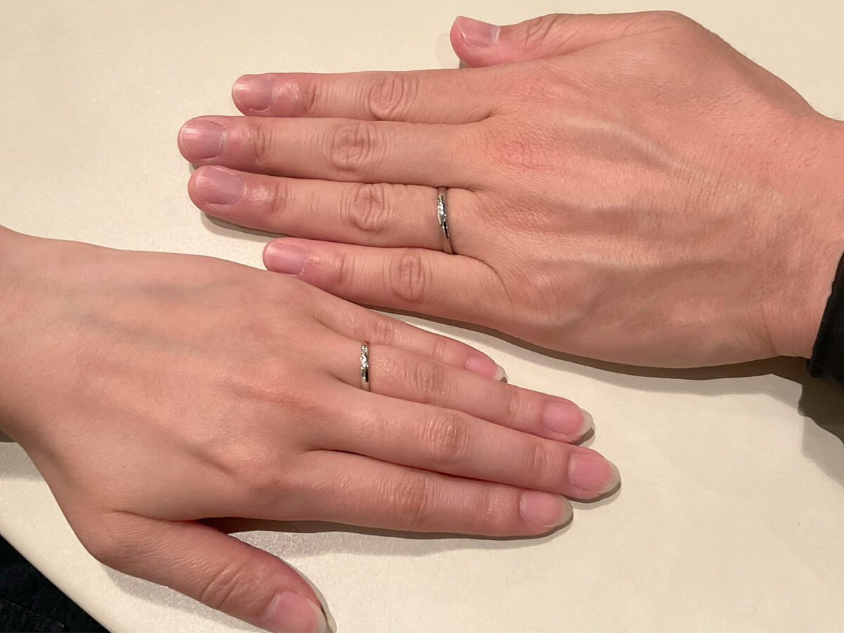 広島県・福山市｜ 紡ぎ輪（つむぎわ）の結婚指輪をご成約いただきました