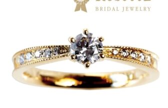 和歌山で人気のブランドのRosettEの婚約指輪デザインの星空