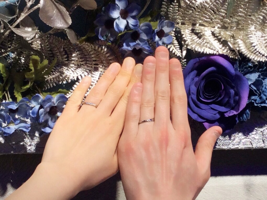 【札幌市】IceBlueDIAMOND(アイスブルーダイヤモンド)の結婚指輪をご成約頂きました。