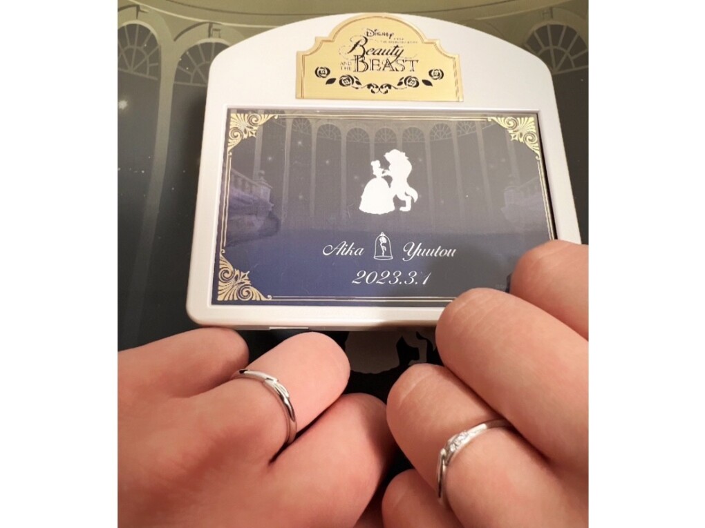 【札幌市】Disney Beauty AND THE BEAST(美女と野獣)の結婚指輪をご成約頂きました。