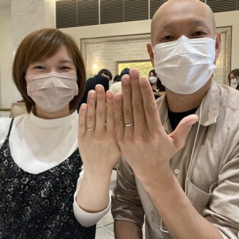 大阪高槻京都伏見区FISCHERの結婚指輪をご成約頂きました