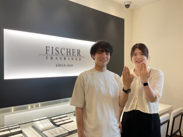 和歌山県有田郡｜鍛造製法のドイツブランドの結婚指輪フィッシャーをご成約いただきました