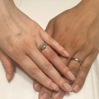 和歌山市で婚約指輪と結婚指輪の重ね付け