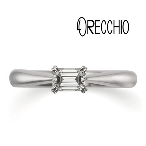 ORECCHIO（オレッキオ）四角ダイヤモンド