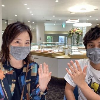 和歌山県和歌山市 リーズナブルなのにプラチナで揃う人気のインセンブレの結婚指輪をご成約いただきました