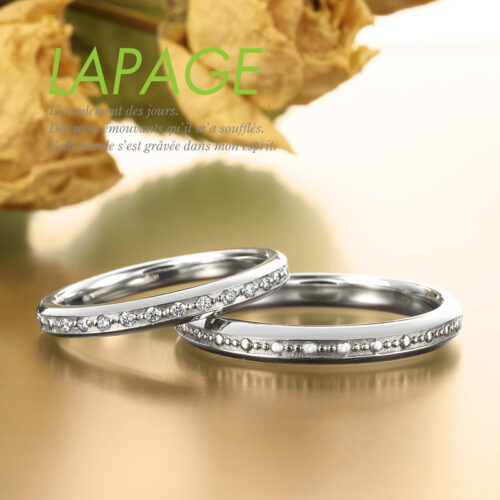 ラパージュのクラシックコレクションの結婚指輪デザインのラ・マドレーヌ