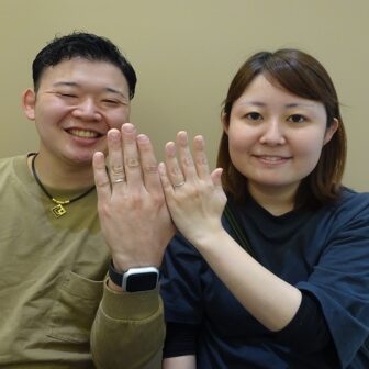 大阪府堺市｜たくさんの種類の中から選べるgardenオリジナルの結婚指輪をご成約いただきました。