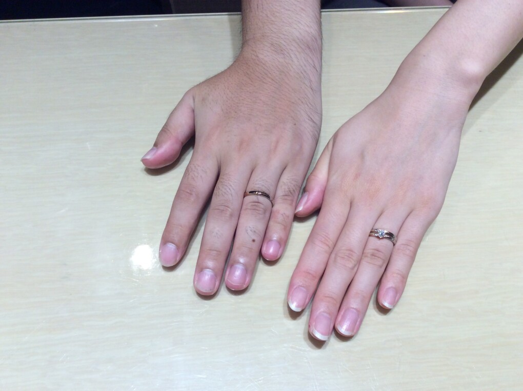 大阪府東大阪｜人気ブランドRosettE（ロゼット）の結婚指輪をご成約いただきました。
