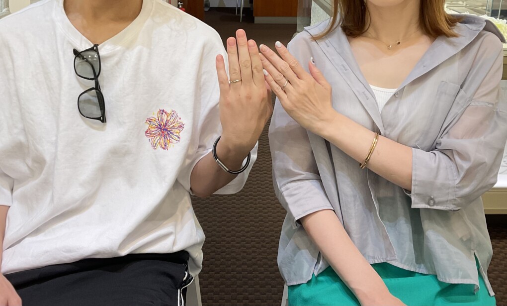 松原市 大阪市西区　おしゃれブランドLapageの結婚指輪をご成約頂きました