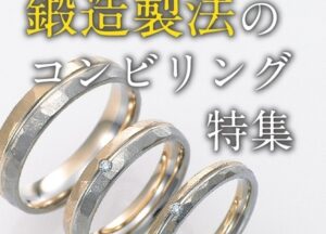鍛造製法で作られたコンビリングの結婚指輪を選ぶならgarden心斎橋