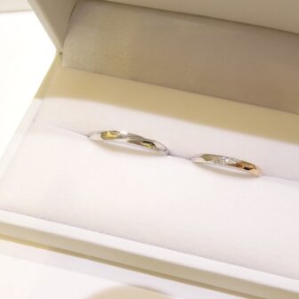 大阪府河内長野市｜しっかりとした造りしかもリーズナブルgardenオリジナルの結婚指輪をご成約されたお客様です。