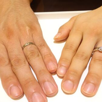 和歌山県紀の川市｜ドイツの老舗ブランド強度のある鍛造製法のフィッシャーの結婚指輪をご成約されたお客様です。
