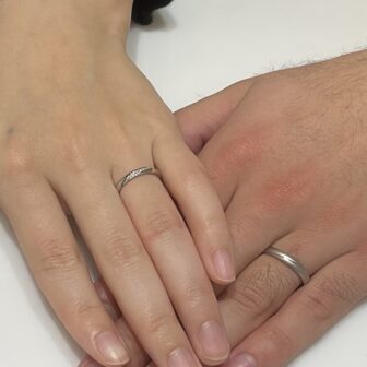 滋賀県彦根市｜Pt999使用した「パイロットブライダル」の結婚指輪をご成約いただきました