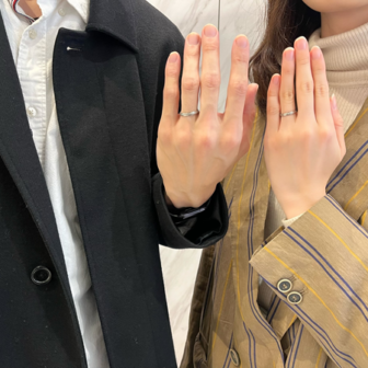 京都市山科区｜鍛造製法の強度にこだわってフィッシャーの結婚指輪をご成約