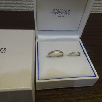 和歌山県・岩出市｜ドイツの老舗ブランド鍛造製法で着け心地が最高のフィッシャーの結婚指輪をご成約されたお客様です。