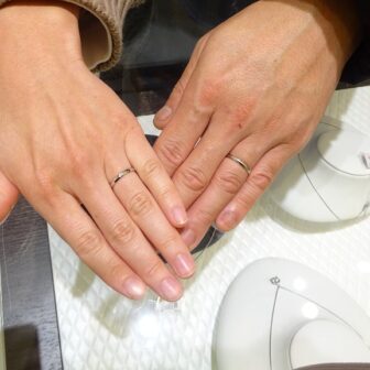 和歌山県・かつらぎ町｜国産鍛造製法で人気のインセンブレとgardenオリジナルの結婚指輪をご成約のお客様です