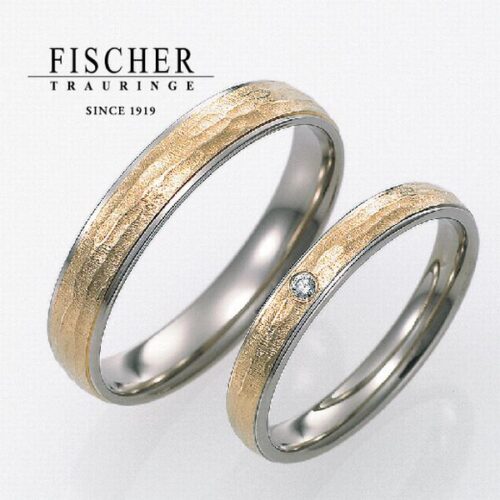 大阪・心斎橋結婚指輪ゴールドFISCHER