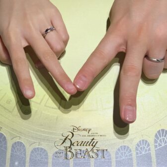【札幌市】Disney Beauty AND THE BEAST(美女と野獣)の婚約指輪とCAFERING(カフェリング)の結婚指輪をご成約頂きました。