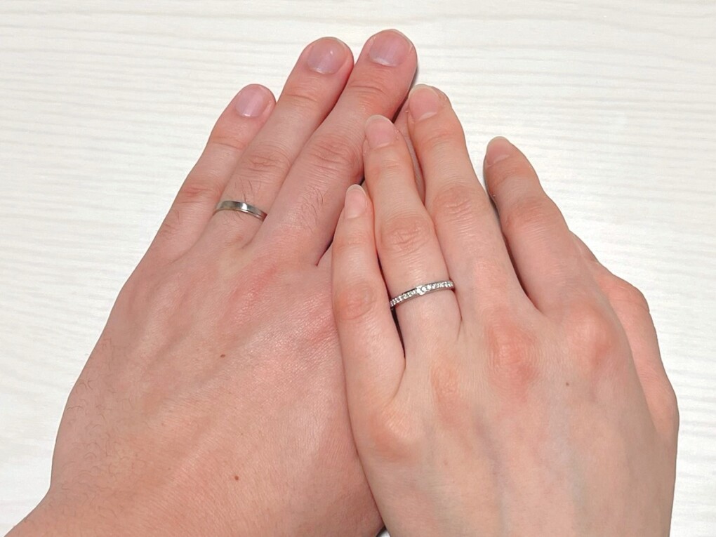 【札幌市】HOSHI no SUNA(星の砂)の婚約指輪とSomething Blue(サムシングブルー)の結婚指輪をご成約頂きました。