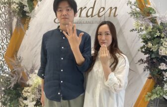 京都市よりご来店 日本の鍛造ブランドIDEALプリュフォールと京都発祥のラパージュの結婚指輪をご成約頂きました