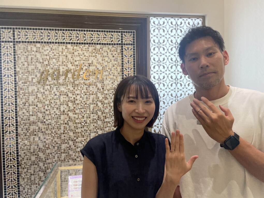 京都市・南丹市 ディズニー・リトルマーメイドの結婚指輪をご成約頂きました