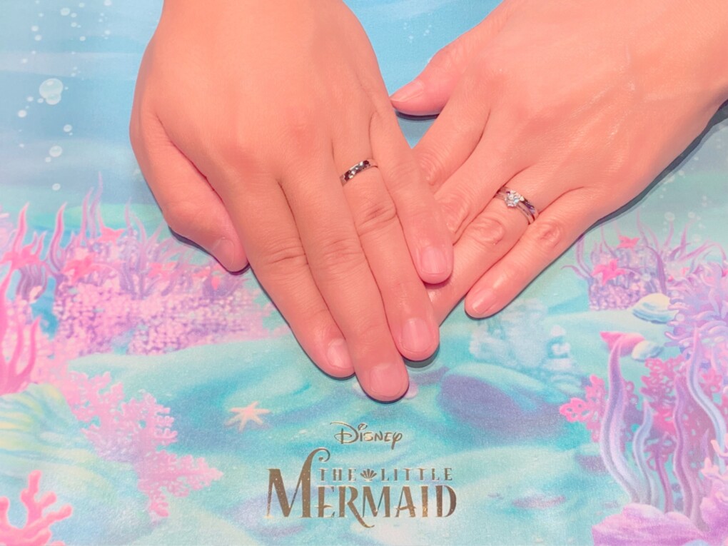 【札幌市】Disney The Little Mermaid (リトルマーメイド)の結婚指輪をご成約頂きました。