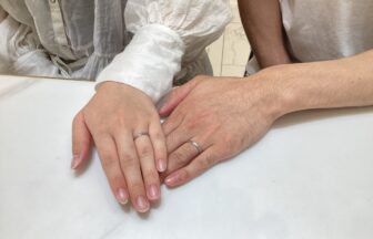 岡山県・石川県よりご来店 10万円台で選べるノクルの結婚指輪をご成約頂きました