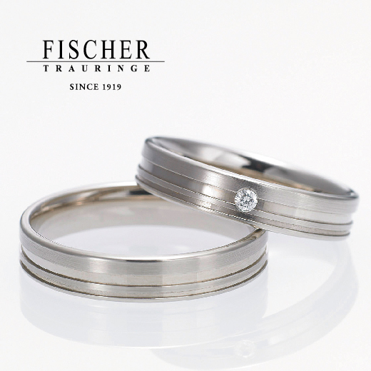 姫路市シンプルな結婚指輪FISCHER（フィッシャー）３