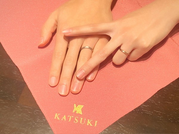 【札幌市】KATSUKI(カツキ)の結婚指輪をご成約頂きました。