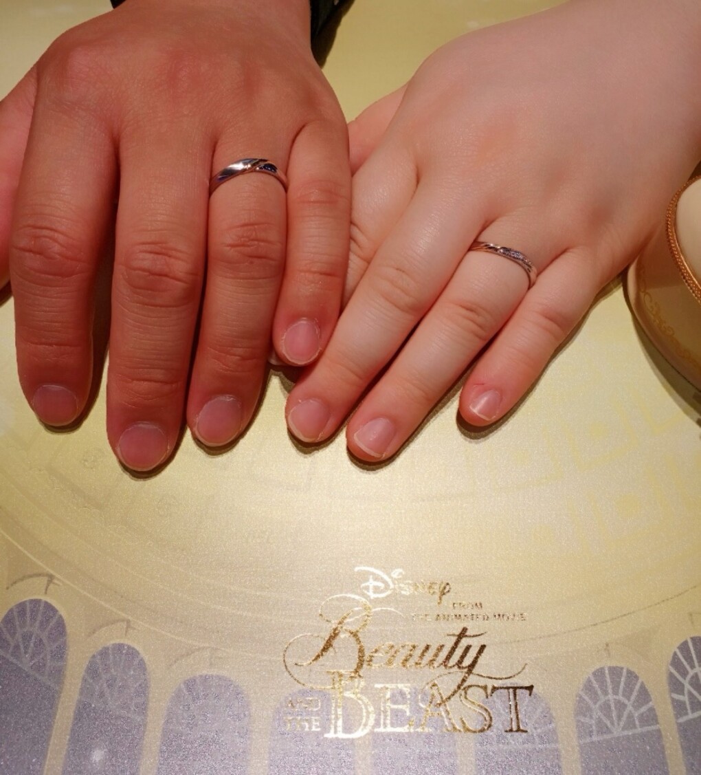 【札幌市】Disney Beauty AND THE BEAST(美女と野獣)の結婚指輪をご成約頂きました。