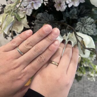 大阪枚方市・ハワイアンジュエリー マカナの結婚指輪をご成約頂きました＜2色コンビ＞