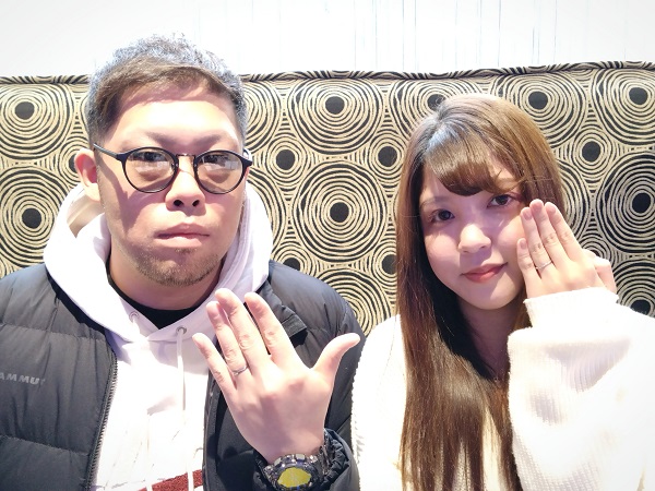 【札幌市】Pink Dolphin Diamond(ピンクドルフィンダイヤモンド)の結婚指輪をご成約頂きました。