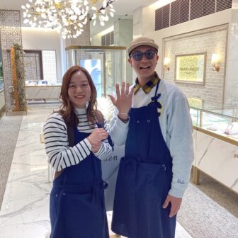 茨城県よりご来店 ゼクシィ人気No.1のgarden京都で手作り指輪・バングルを作成頂きました