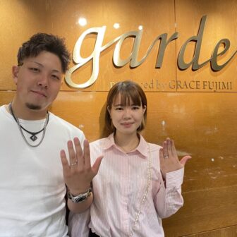 兵庫県加古川市からご来店「Littlegarden」の婚約指輪「美女と野獣」の結婚指輪をご成約