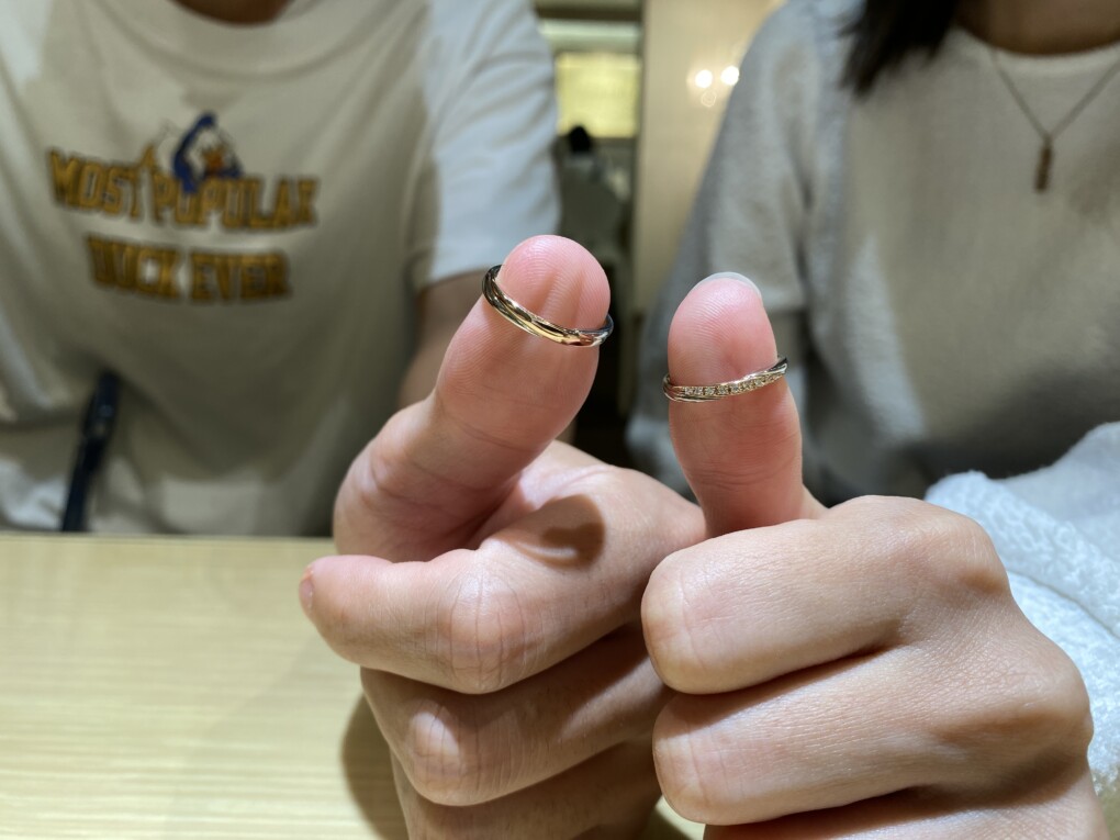 兵庫県姫路市からご来店「AMOUR AMULET」のマリッジリングをご成約