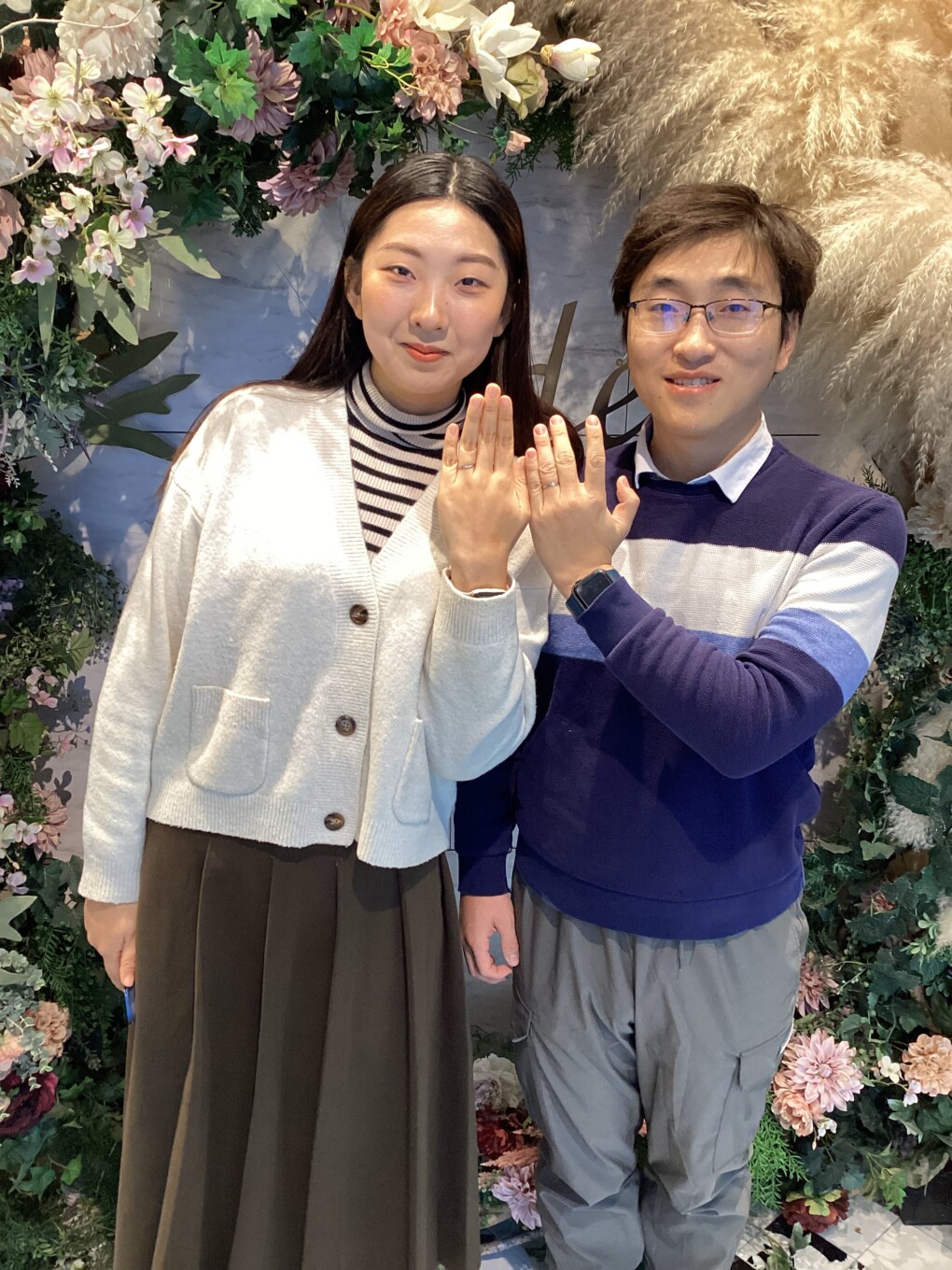 【大阪府・門真市】gardenオリジナルの婚約指輪とinsembreの結婚指輪をペアでご成約いただきました。