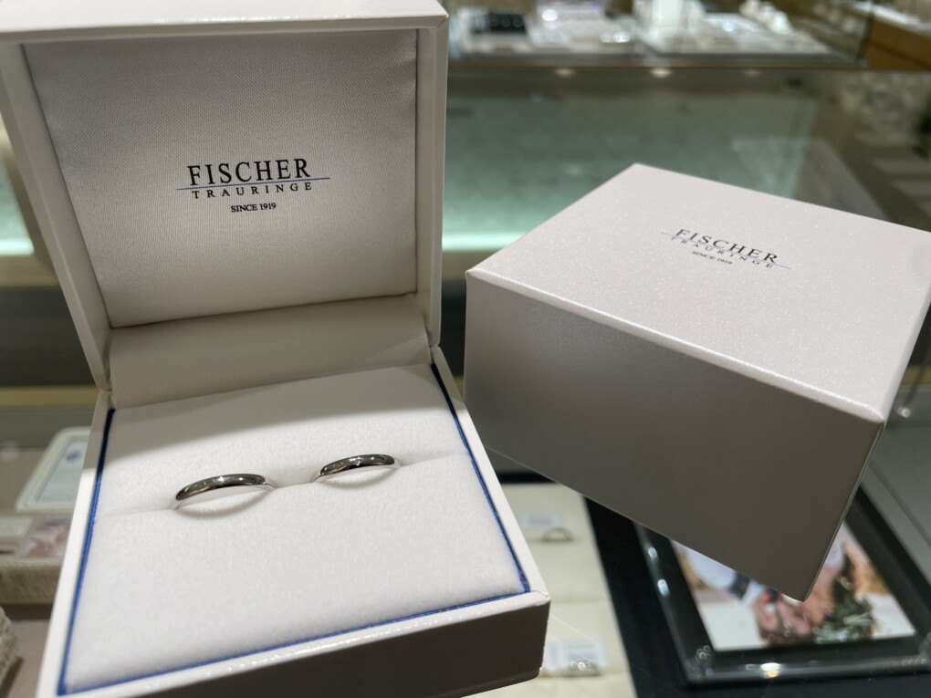 兵庫県姫路市山口県宇部市からご来店「FISCHER」の結婚指輪をご成約