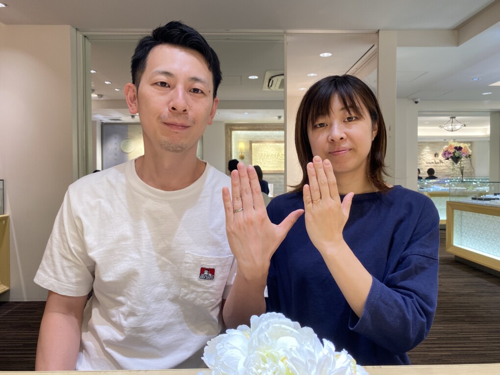 兵庫県豊岡市からご来店【IDEAL Plus fort】の結婚指輪をご成約頂きました