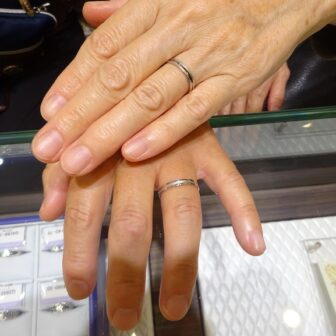 和歌山県紀の川市 別ブランドのoferta【オフェルタ】とgardenオリジナルの結婚指輪をご成約のお客様です。
