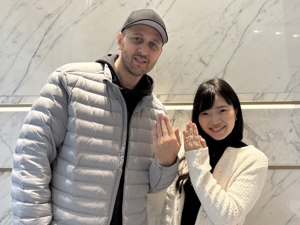 神戸市北区よりご来店「insembre」の結婚指輪をご成約いただきました.。
