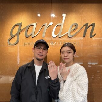 兵庫県姫路市からご来店「PAVEO CHOCOLAT」婚約指輪「Quand de Mariage」結婚指輪をご成約