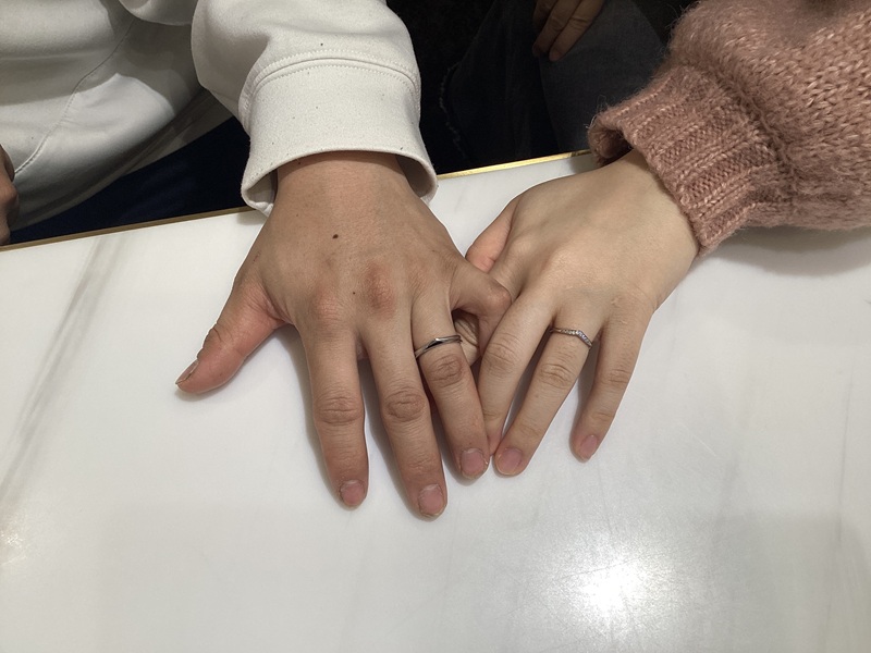 和歌山市よりご来店 Mariage ent(マリアージュエント)の結婚指輪をご成約いただきました