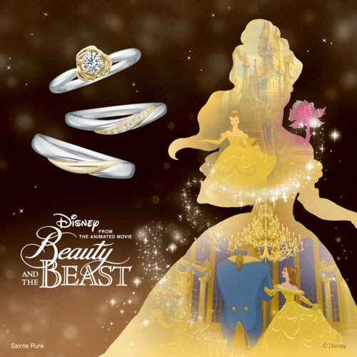 大阪・心斎橋で人気のDisneyプリンセスブライダルコレクションBeautyandbeastEternal Rose　エターナル・ローズ